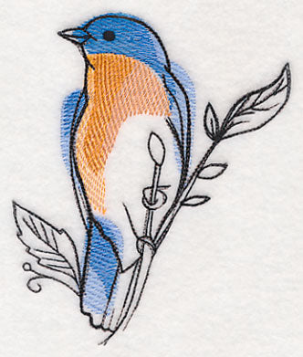 Bluebird in Watercolor
