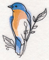 Bluebird in Watercolor