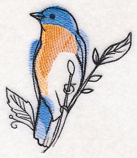 Bluebird in Watercolor