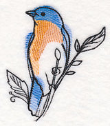Bluebird in Watercolor