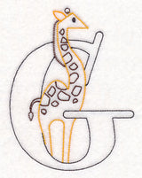 Baby Animals Letter G (Vintage) - 4 1/2 Inch