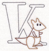 Baby Animals Letter K (Vintage) - 4 1/2 Inch