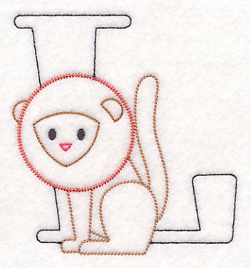 Baby Animals Letter L (Vintage) - 4 1/2 Inch