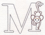Baby Animals Letter M (Vintage) - 4 1/2 Inch