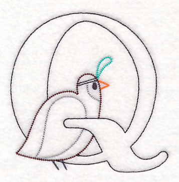 Baby Animals Letter Q (Vintage) - 4 1/2 Inch