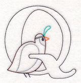 Baby Animals Letter Q (Vintage) - 4 1/2 Inch