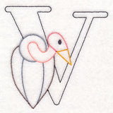 Baby Animals Letter V (Vintage) - 4 1/2 Inch