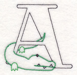 Baby Animals Letter A (Vintage) - 4 1/2 Inch