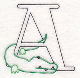Baby Animals Letter A (Vintage) - 4 1/2 Inch