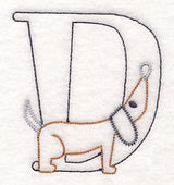 Baby Animals Letter D (Vintage) - 4 1/2 Inch