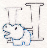 Baby Animals Letter H (Vintage) - 4 1/2 Inch