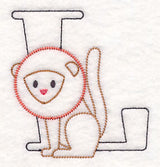 Baby Animals Letter L (Vintage) - 4 1/2 Inch