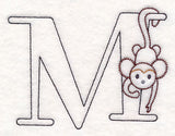 Baby Animals Letter M (Vintage) - 4 1/2 Inch