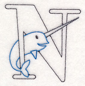 Baby Animals Letter N (Vintage) - 4 1/2 Inch