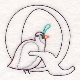 Baby Animals Letter Q (Vintage) - 4 1/2 Inch