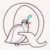Baby Animals Letter Q (Vintage) - 4 1/2 Inch