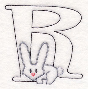 Baby Animals Letter R (Vintage) - 4 1/2 Inch