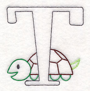 Baby Animals Letter T (Vintage) - 4 1/2 Inch