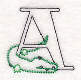 Baby Animals Letter A (Vintage) - 4 1/2 Inch
