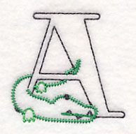 Baby Animals Letter A (Vintage) - 4 1/2 Inch