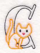 Baby Animals Letter C (Vintage) - 4 1/2 Inch