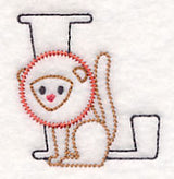 Baby Animals Letter L (Vintage) - 4 1/2 Inch