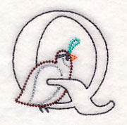 Baby Animals Letter Q (Vintage) - 4 1/2 Inch