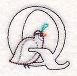 Baby Animals Letter Q (Vintage) - 4 1/2 Inch