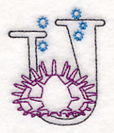 Baby Animals Letter U (Vintage) - 4 1/2 Inch