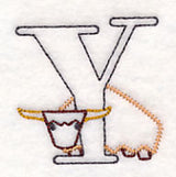 Baby Animals Letter Y (Vintage) - 4 1/2 Inch