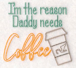 I'm the Reason Daddy Needs Coffee
