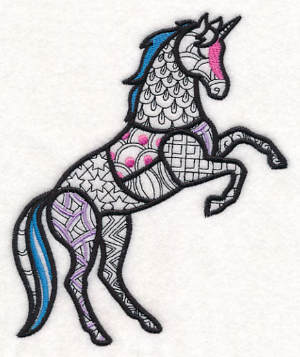 Mystical Unicorn (Blackwork)