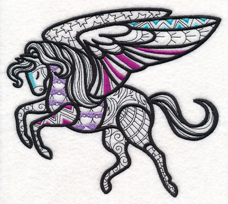 Mystical Pegasus (Blackwork)