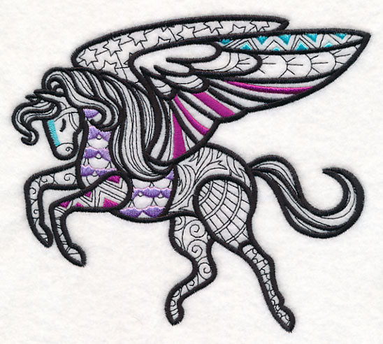 Mystical Pegasus (Blackwork)