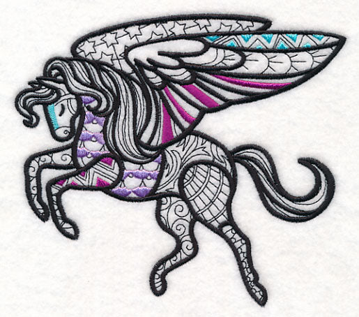 Mystical Pegasus (Blackwork)
