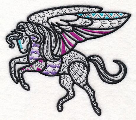 Mystical Pegasus (Blackwork)