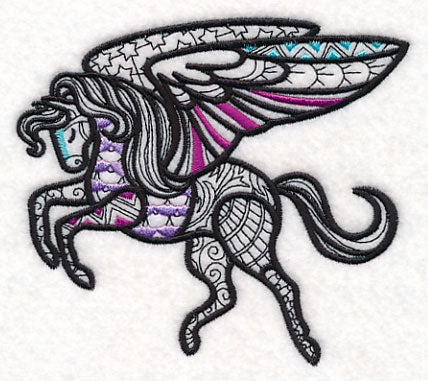 Mystical Pegasus (Blackwork)