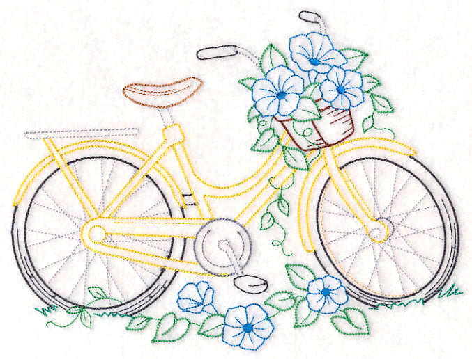 Bike of Blooms - Morning Glories