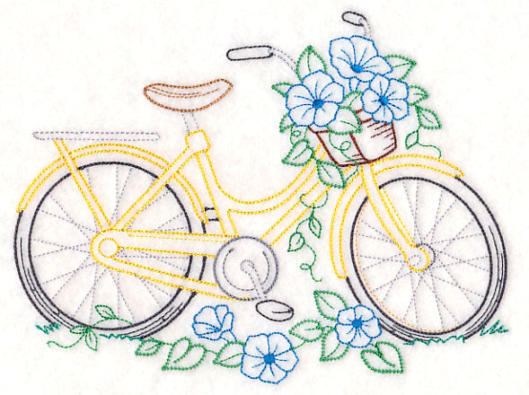 Bike of Blooms - Morning Glories