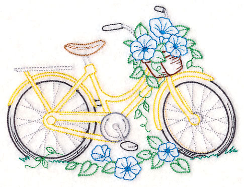 Bike of Blooms - Morning Glories