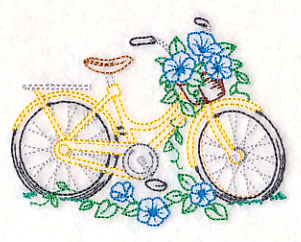 Bike of Blooms - Morning Glories