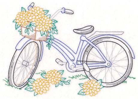 Bike of Blooms - Dahlias