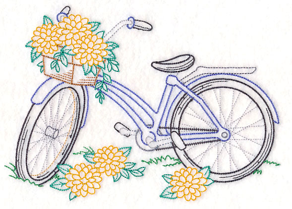 Bike of Blooms - Dahlias