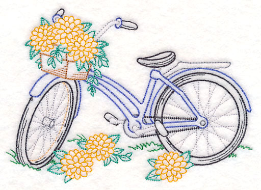 Bike of Blooms - Dahlias
