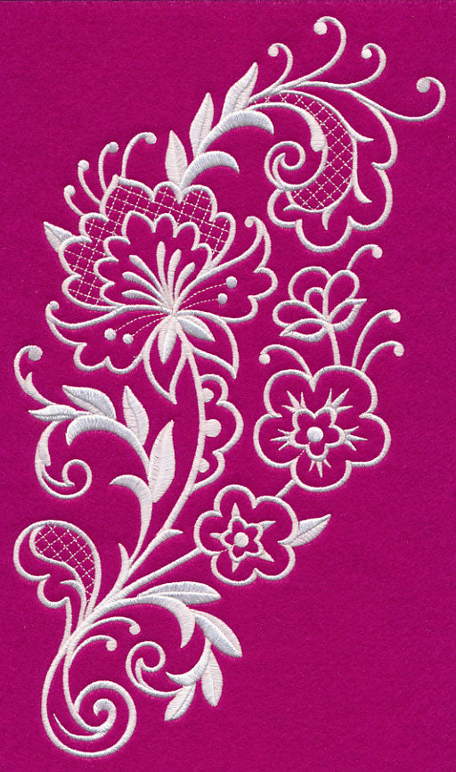 Floral Fashions Spray (Whitework)