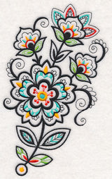 Flower Fancy Spray (Blackwork)