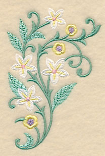 Greenery and Blossoms Spray