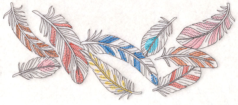 Fashionable Feathers Horizontal Spray