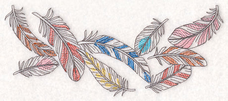 Fashionable Feathers Horizontal Spray