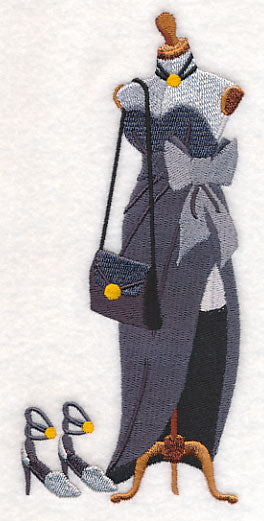 Black Satin Hollywood Dress Form